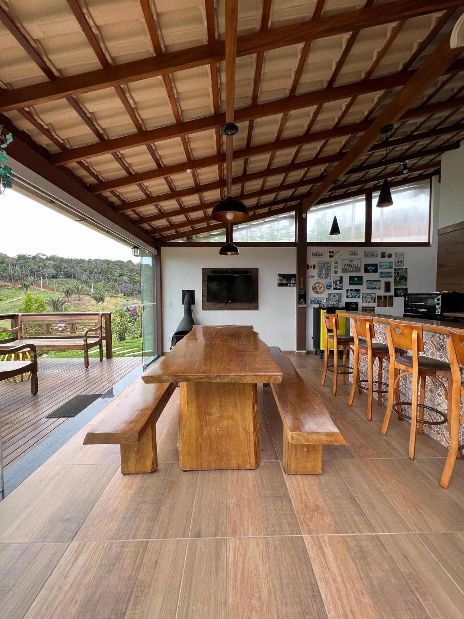 Casa de Campo no Caravaggio ao lado da Cervejaria Três Santas Santa Teresa  Exterior foto